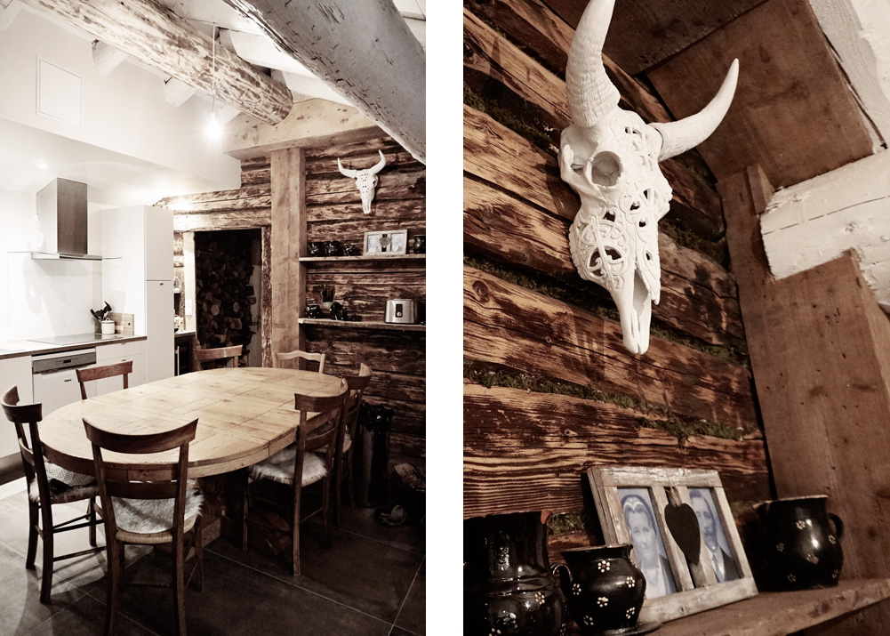 Espace cuisine au chalet d'Elise